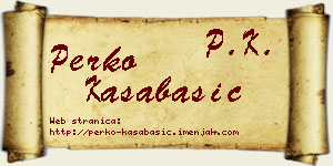 Perko Kasabašić vizit kartica